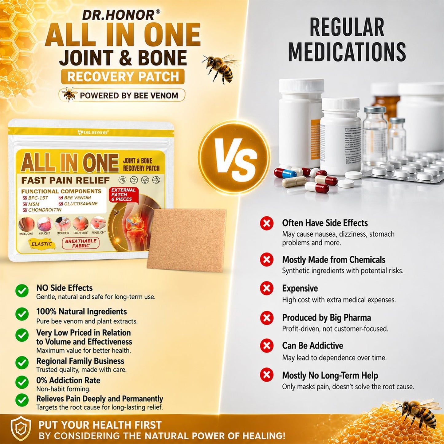 One last chance! Grab this lucky find at 90% OFF!🔥 180-day money back guarantee! Free air shipping! DR.HONOR®