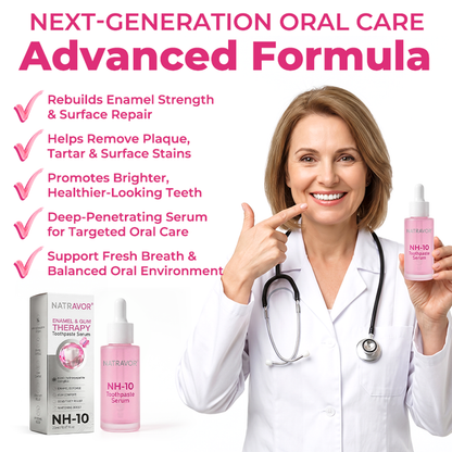 🔥 Buy 1, Get Your Second Item 50% OFF — Today Only!🦷  Natravor® Thismile NH-10 Toothpaste Serum for Enamel & Gum Care – Advanced Therapypy